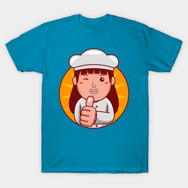 Chef Woman T-Shirt by MEDZ